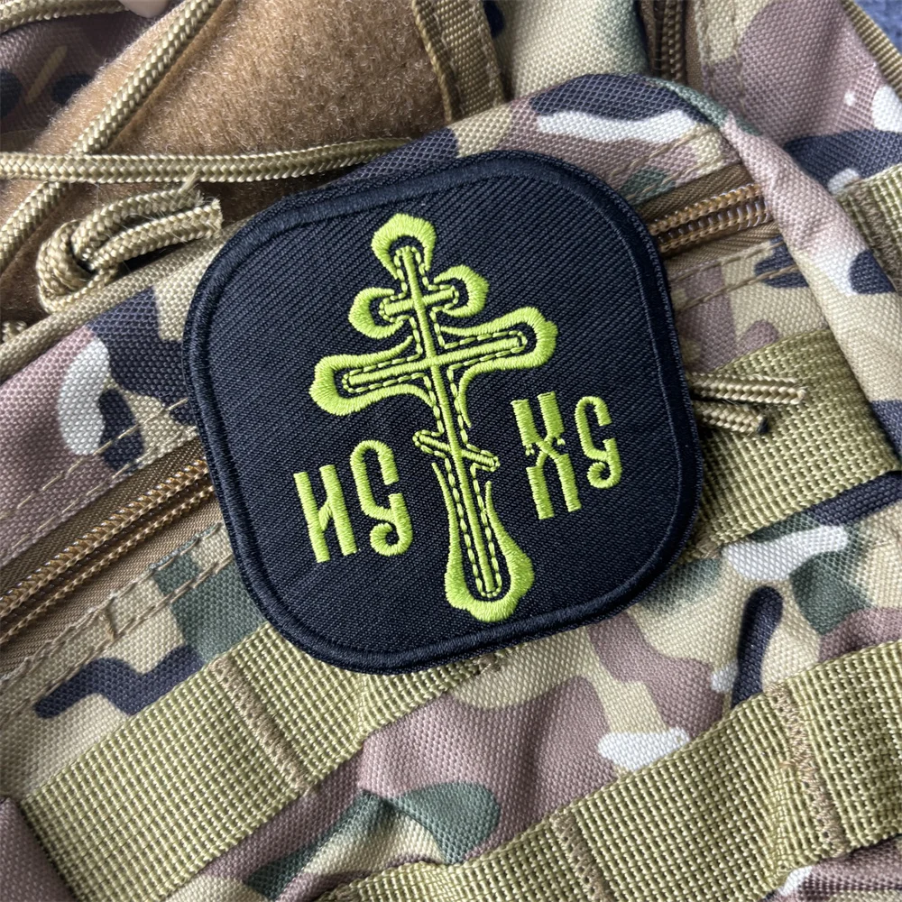 Parche táctico bordado Orthodoxe Christendom con velcro para brazalete - imagen 3