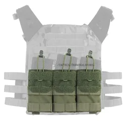 Portacargador MOLLE M4/M16 con cuerda elástica y panel frontal