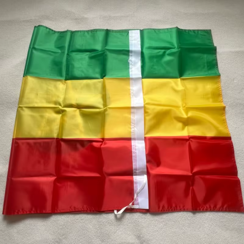 Bandera etíope de poliéster con borde perimetral - imagen 4