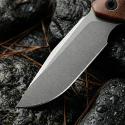 Cuchillo táctico de acero de alta dureza para exteriores y emergencia
