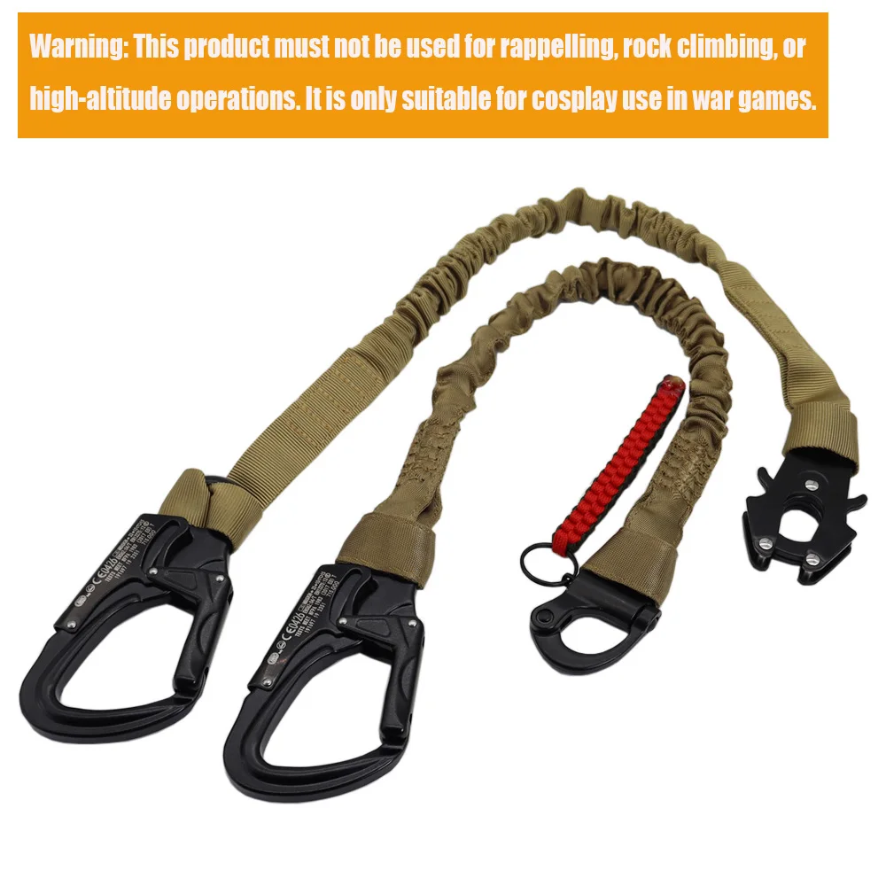 Correa táctica Navy Seal con cuerda de seguridad fija