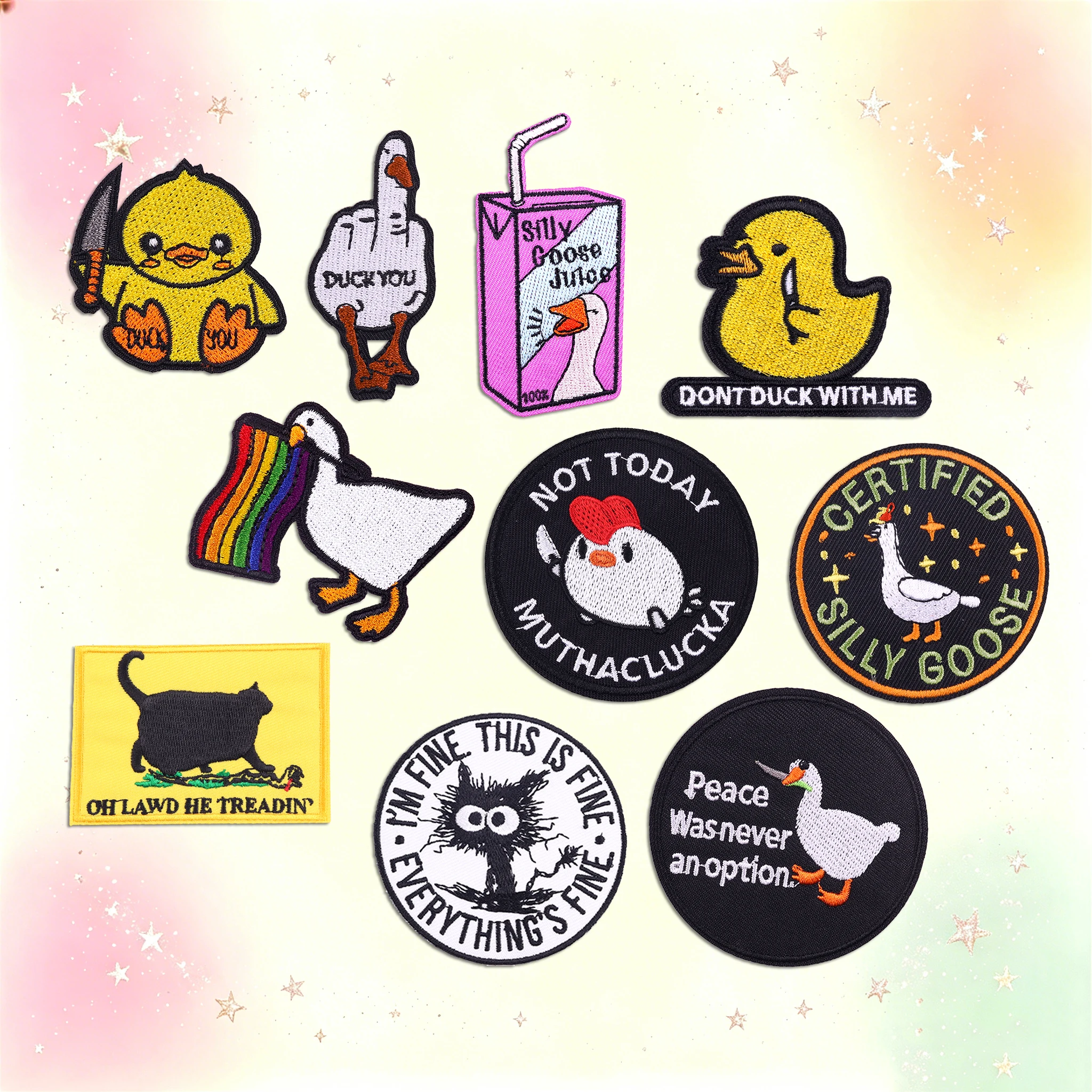 Parches termoadhesivos bordados de animales de dibujos – para jeans - imagen 4
