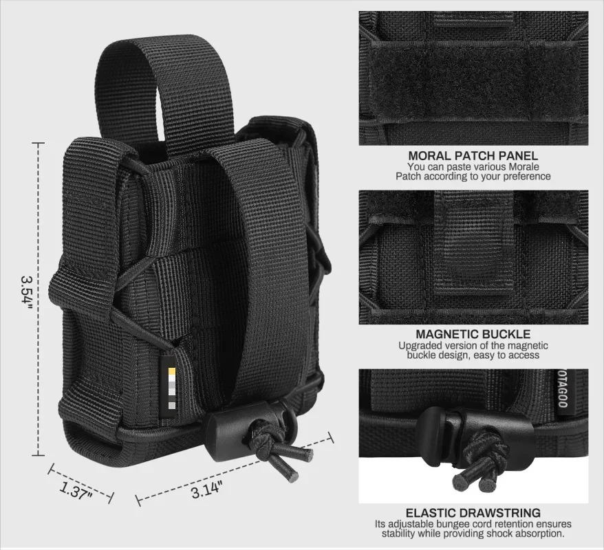 Estuche universal para esposas con sistema MOLLE