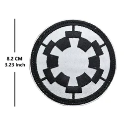 Parche táctico bordado anime orden desierto redondo velcro bicolor