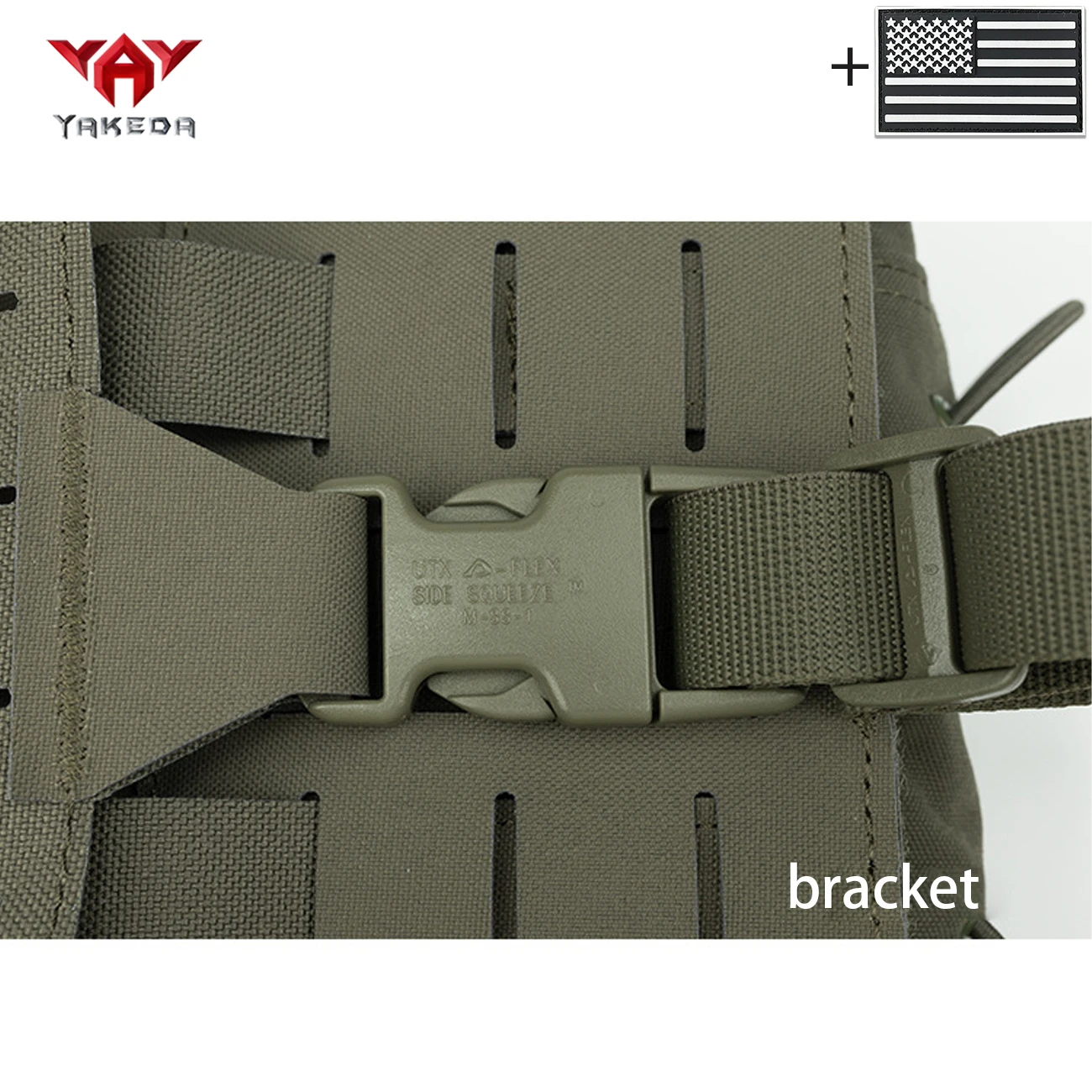 Accesorio YAKEDA presentado junto a bolsas modulares