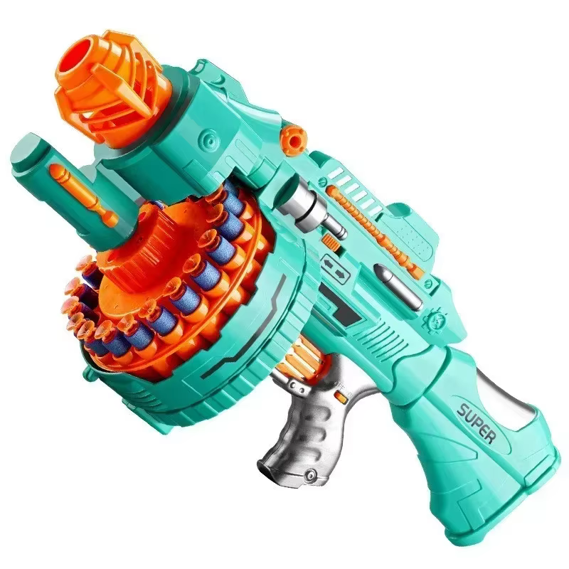 Nerf pistola eléctrica Gatling con ventosas y balas suaves - imagen 3