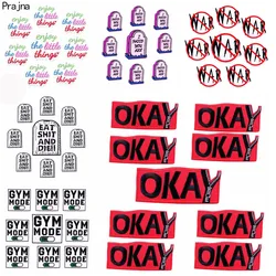 Parche bordado letras personalizadas para ropa táctica