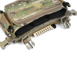 Panel táctico de pecho PEW Tactical con bolsillo para mapa oculto