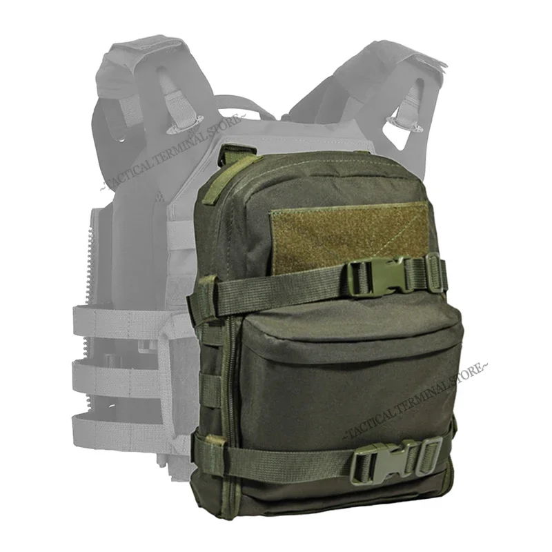 Mochila táctica MOLLE con hidratación y portaplaca, panel trasero - imagen 5