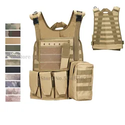 Chaleco táctico MOLLE camuflaje militar caza airsoft exterior