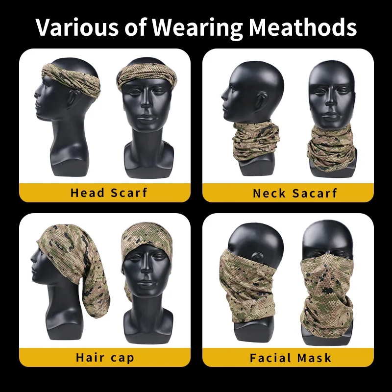 CADPAT MT máscara táctica camuflaje verano protección solar cuello - imagen 4