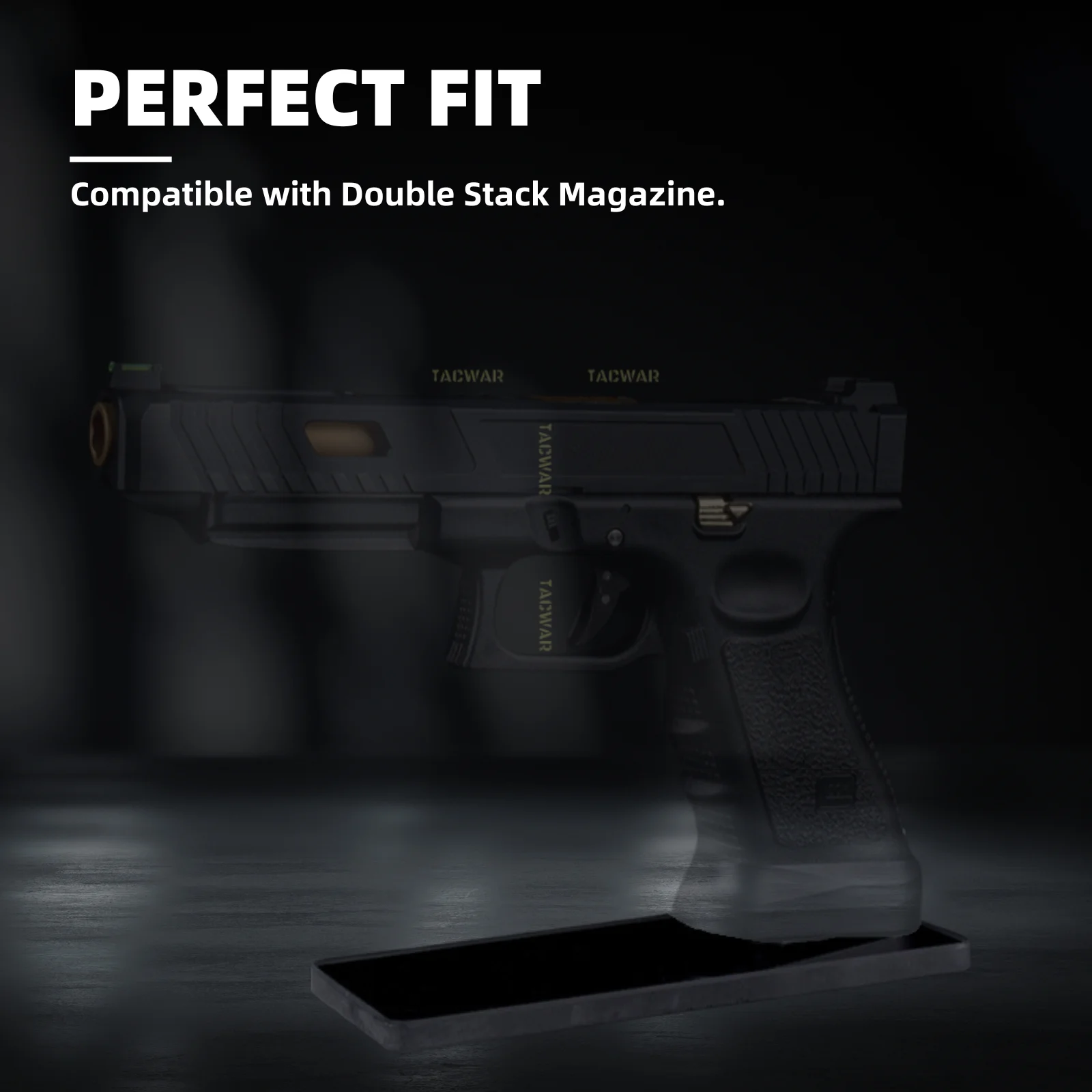 Soporte de pistola airsoft de colección con base de cristal - imagen 4