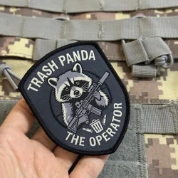 Parche táctico bordado PANDA OPERATOR – Moral militar para equipo MOLLE
