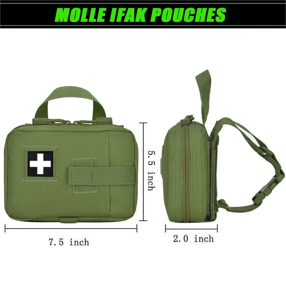Bolsa táctica IFAK compacta con sistema MOLLE