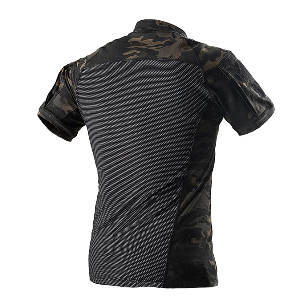 Camiseta táctica camuflaje manga corta transpirable para entrenamiento - imagen 5