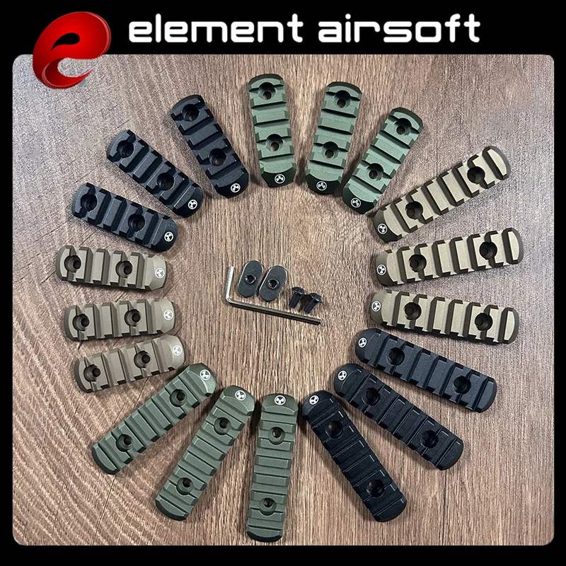Element M-LOK riel guía táctico de nylon con inserto madera pez