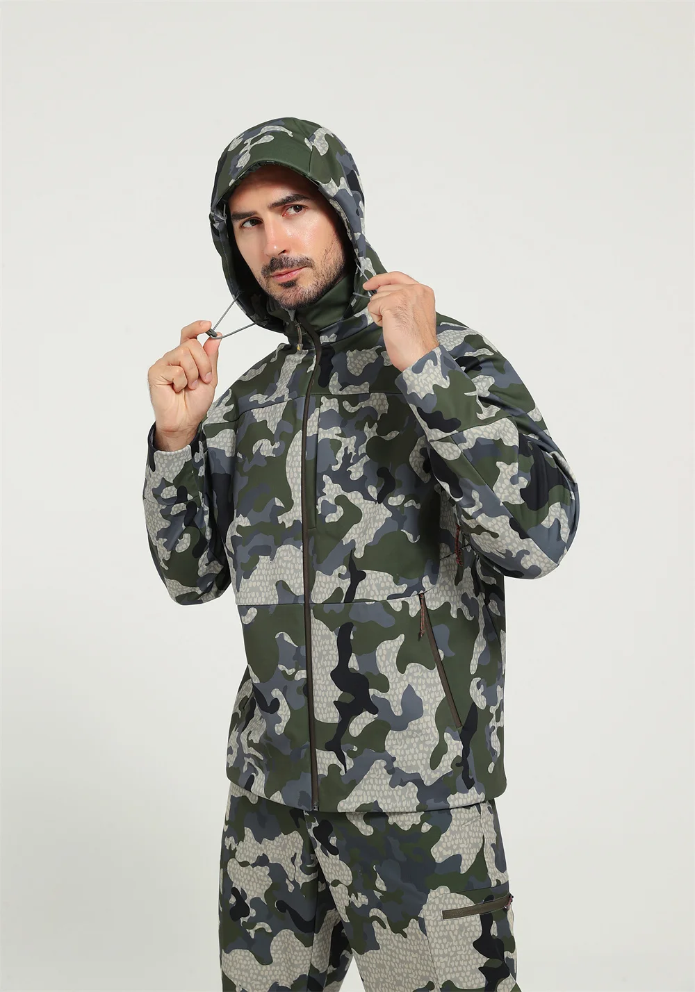 Chaqueta impermeable Jetstream de caza lana cortaviento transpirable - imagen 4
