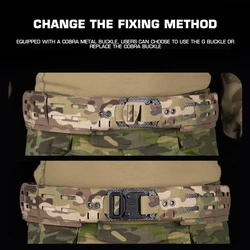 Cinturón táctico MOLLE airsoft ligero con hebilla de liberación rápida