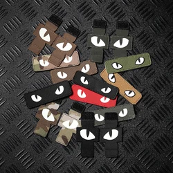 Parche táctico PVC IR ojo de gato luminoso con cierre tipo gancho
