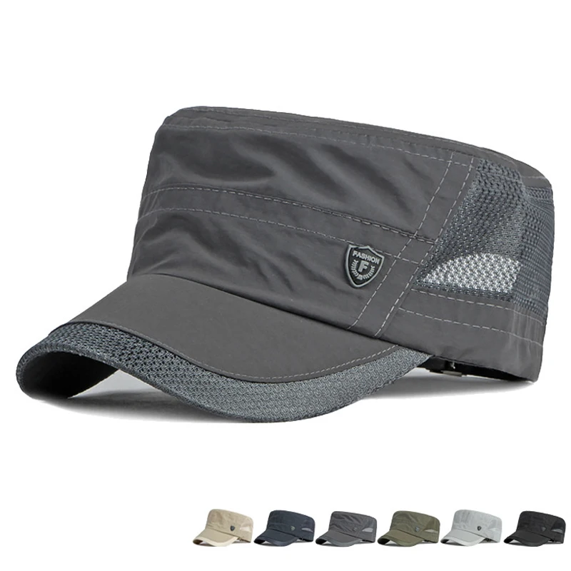 Gorra táctica de secado rápido con malla transpirable ajustable