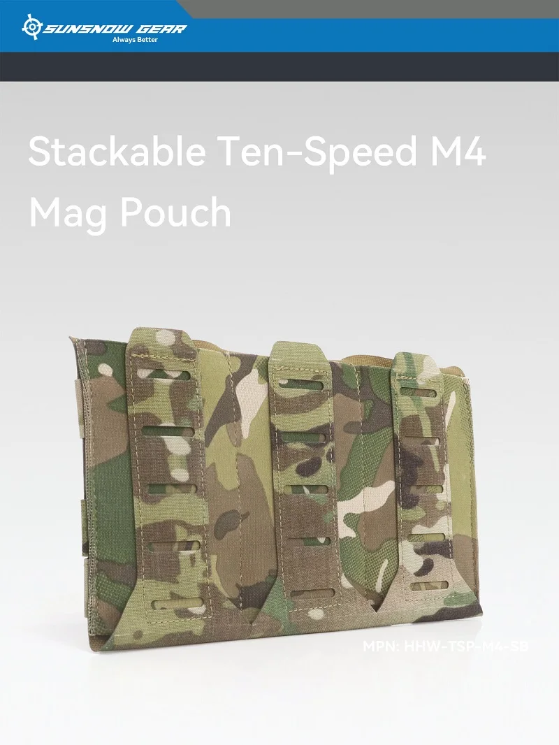 Panel Molle apilable M4 con configuración triple