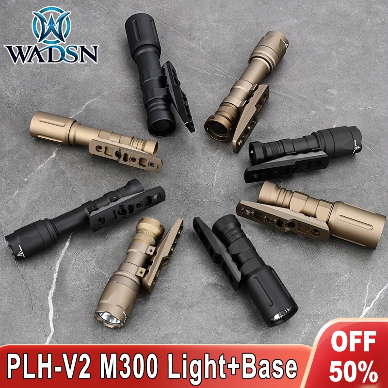 WADSN Soporte KeyMod para linterna táctica MLok PLH-V2 Scout rail - imagen 2