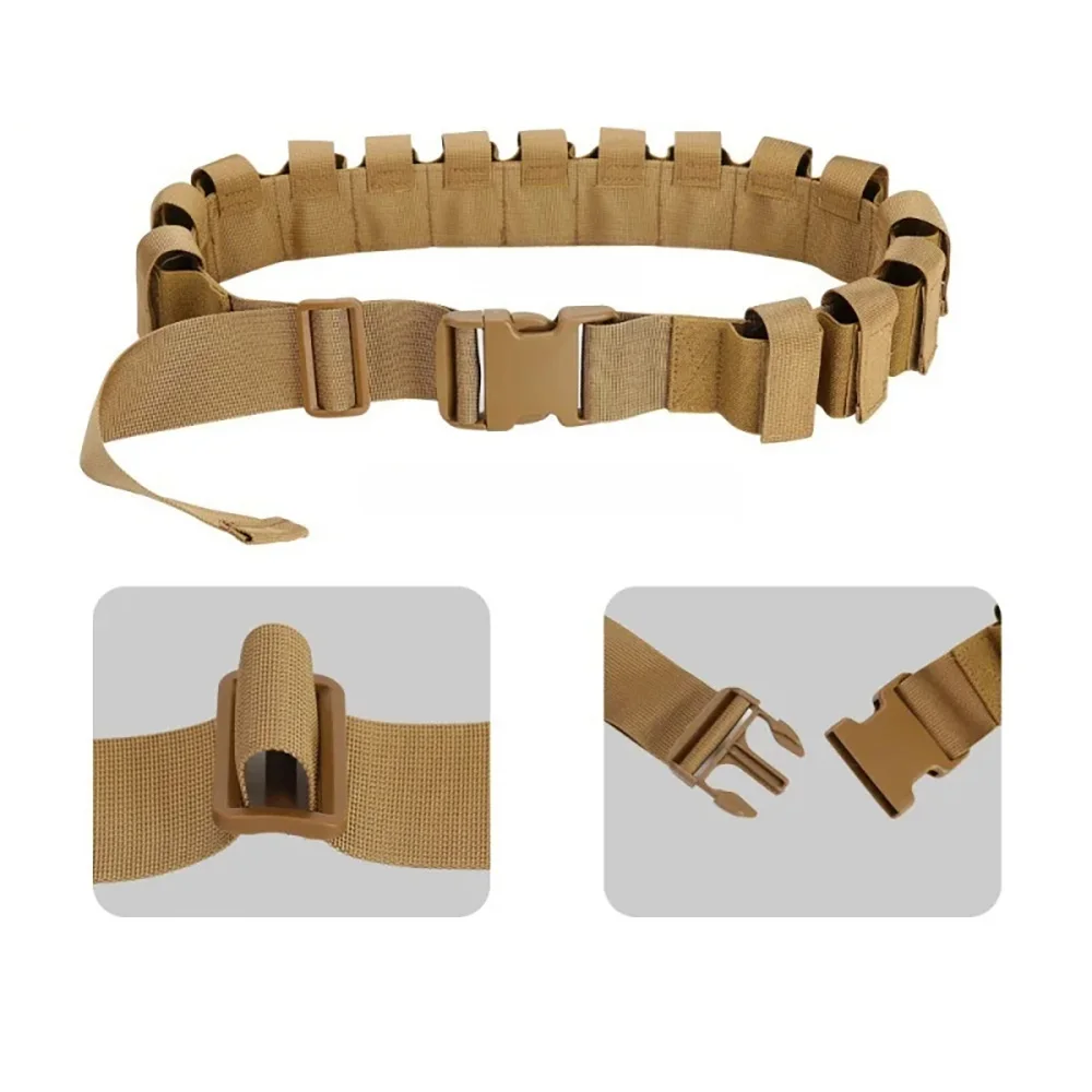 Cinturón táctico de nailon porta granadas con kit herramientas - imagen 3