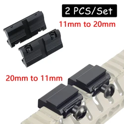 Adaptador cola de milano 11mm a Picatinny – Convertidor rail táctico