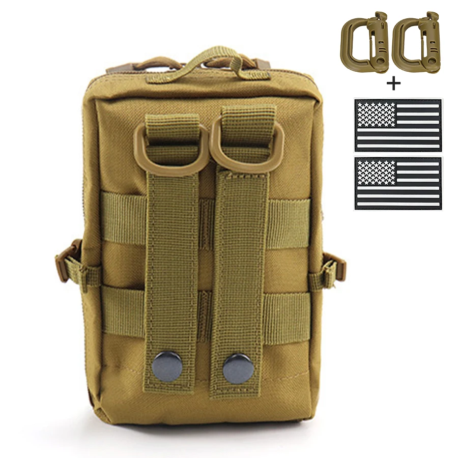 Bolso táctico cruzado exterior con correas MOLLE para insignias