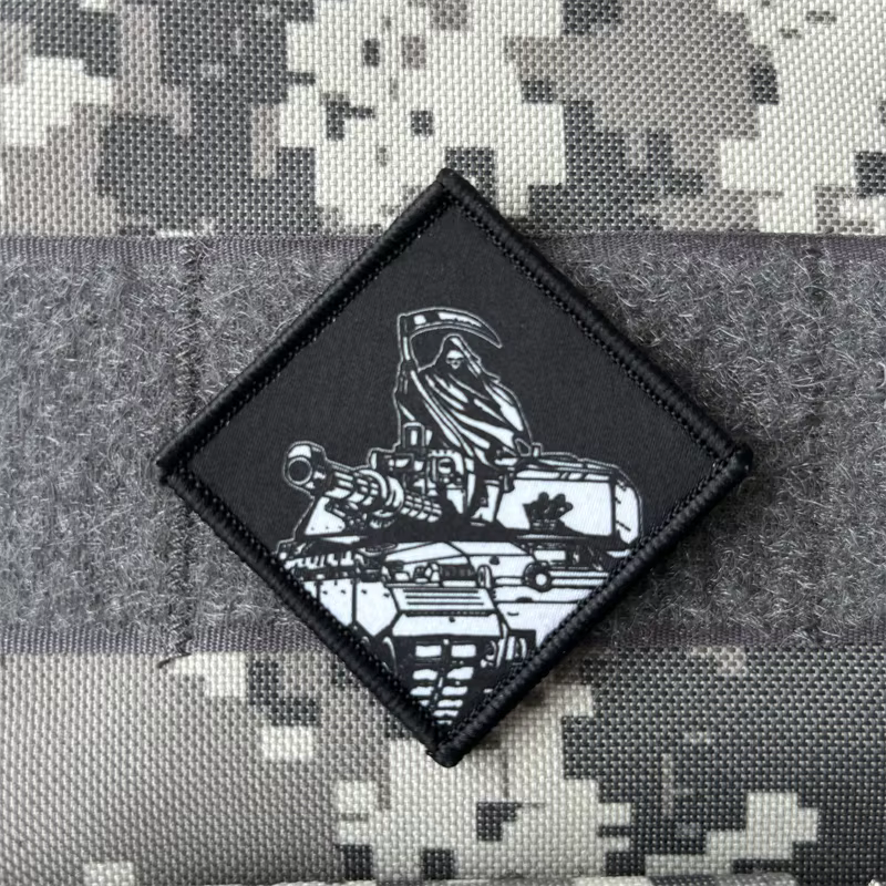 Reaper Tank parche táctico con insignia esqueleto para MOLLE - imagen 3