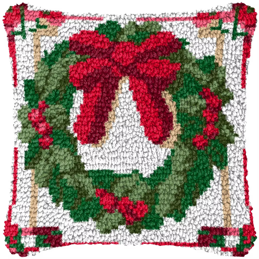 Smyrna Kit de gancho de pestillo Navidad – DIY cojines alfombras sofá - imagen 3