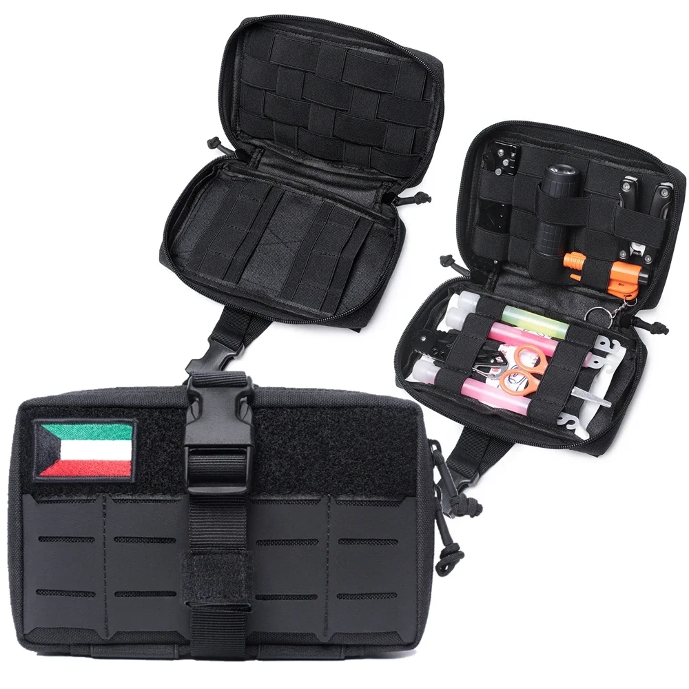 Bolsa táctica MOLLE EDC multifunción con porta-cargadores