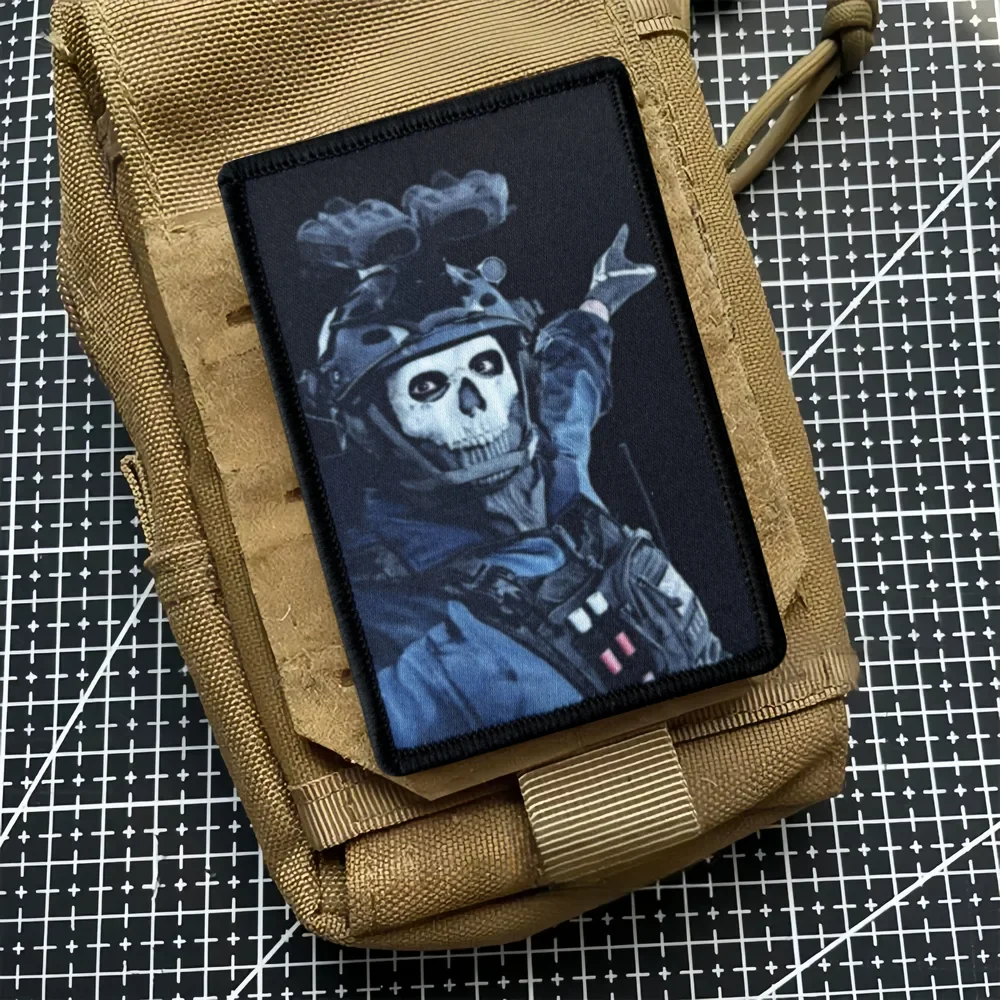 Parche táctico calavera Call of Duty – Chevron velcro mochila - imagen 4