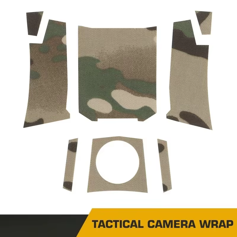 Parche camuflaje táctico para soporte de cámara en casco aire libre - imagen 4