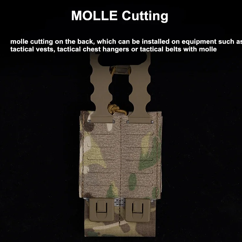 Bolsa táctica porta cargadores MOLLE elástica para rifle Airsoft - imagen 5