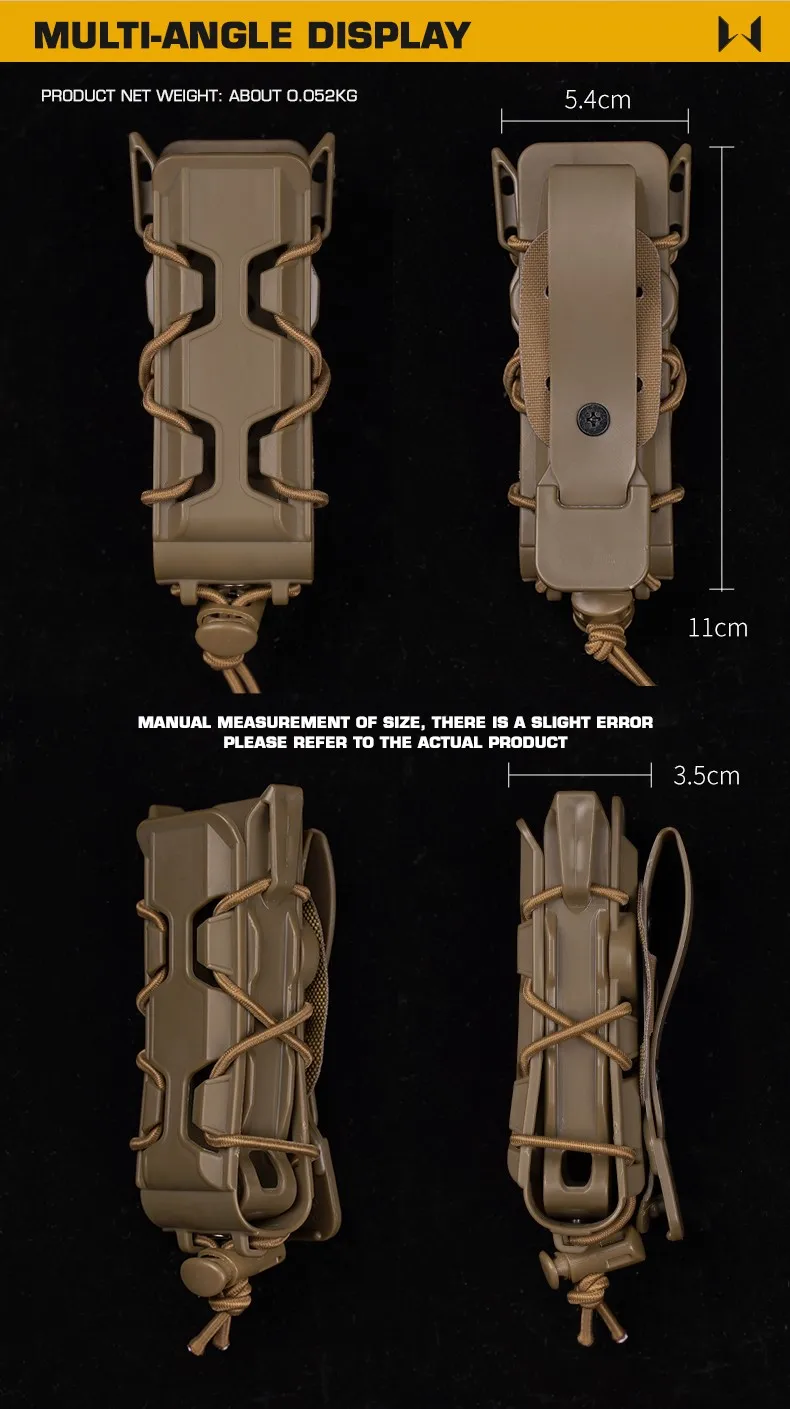 Funda táctica montada en equipo Molle