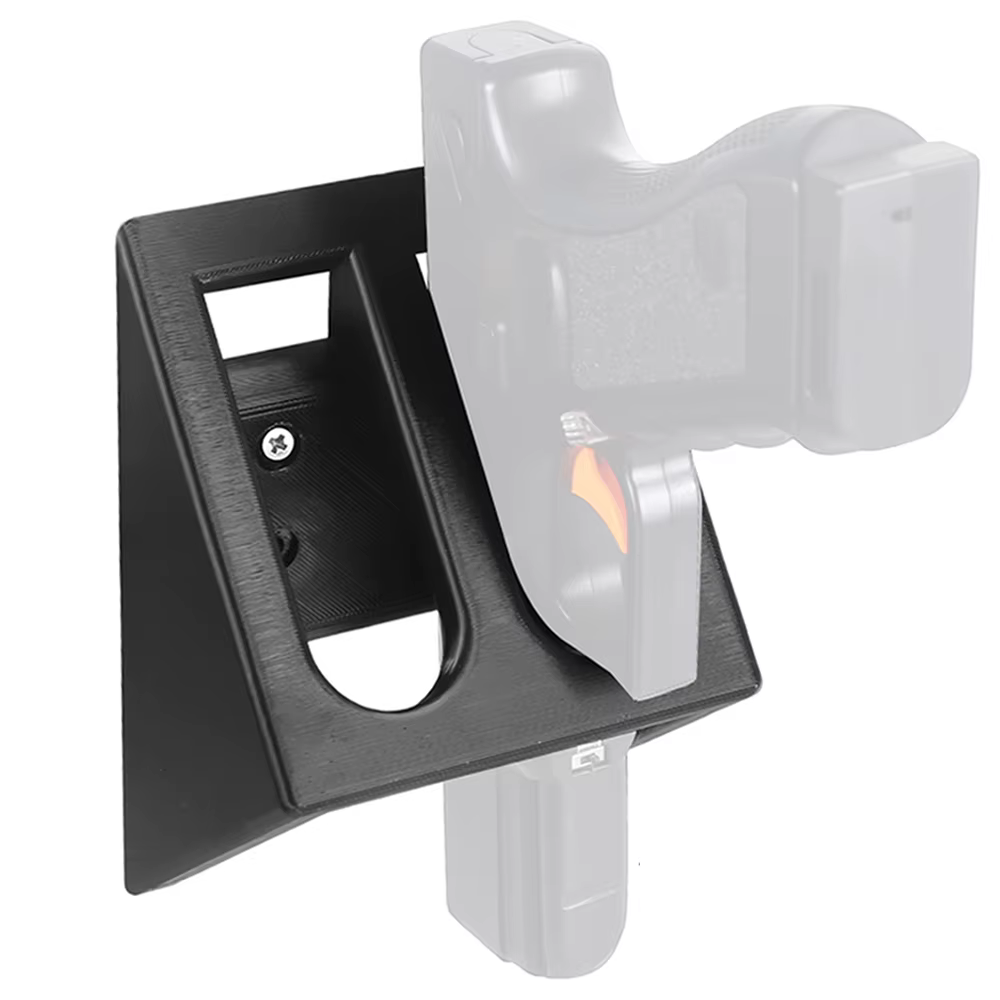 Soporte doble pared pistola ranuras – Almacenamiento seguro expositor - imagen 5