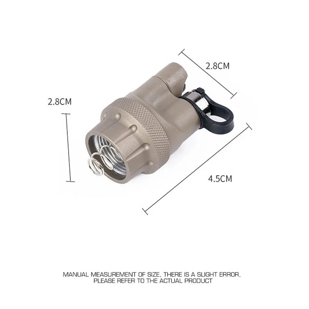 Linterna táctica Airsoft LED doble función con interruptor presión - imagen 5