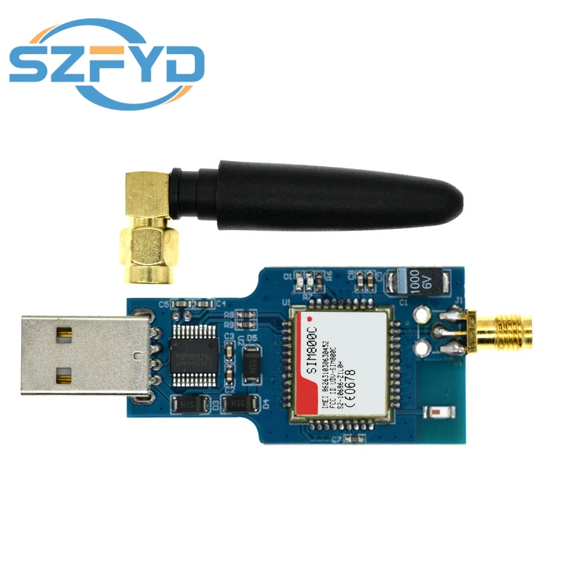 Módulo USB a GSM GPRS SIM800/SIM800C con antena