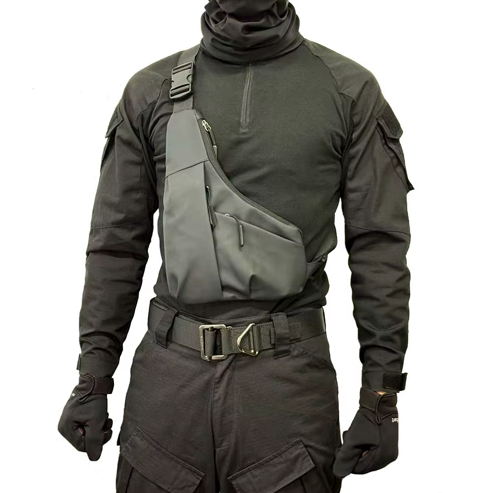 Bolso táctico antivuelo impermeable – Bandolera pecho y hombro - imagen 2