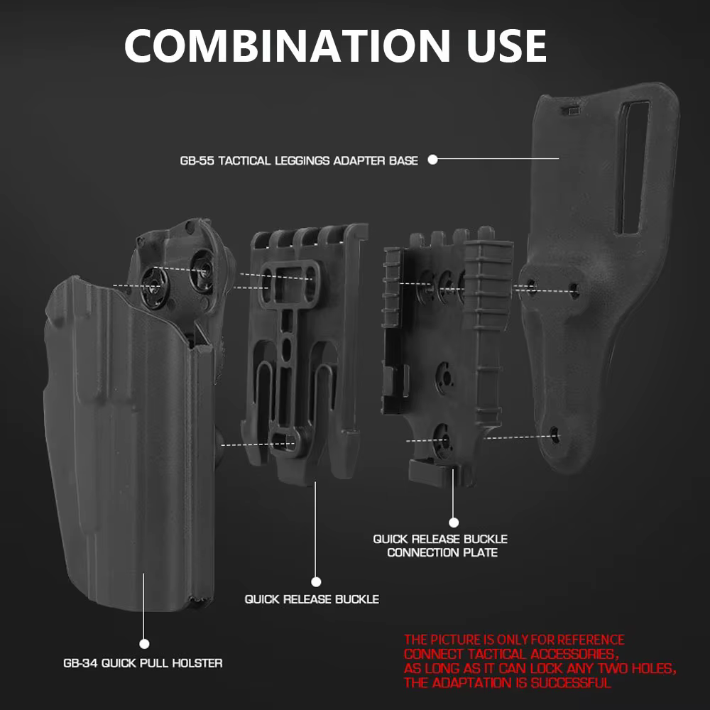 Kit QLS liberación rápida – Adaptador funda pistola táctico - imagen 3