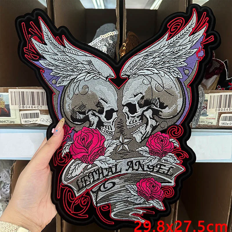 Parche táctico bordado motociclista Punk termoadhesivo para chaqueta - imagen 2