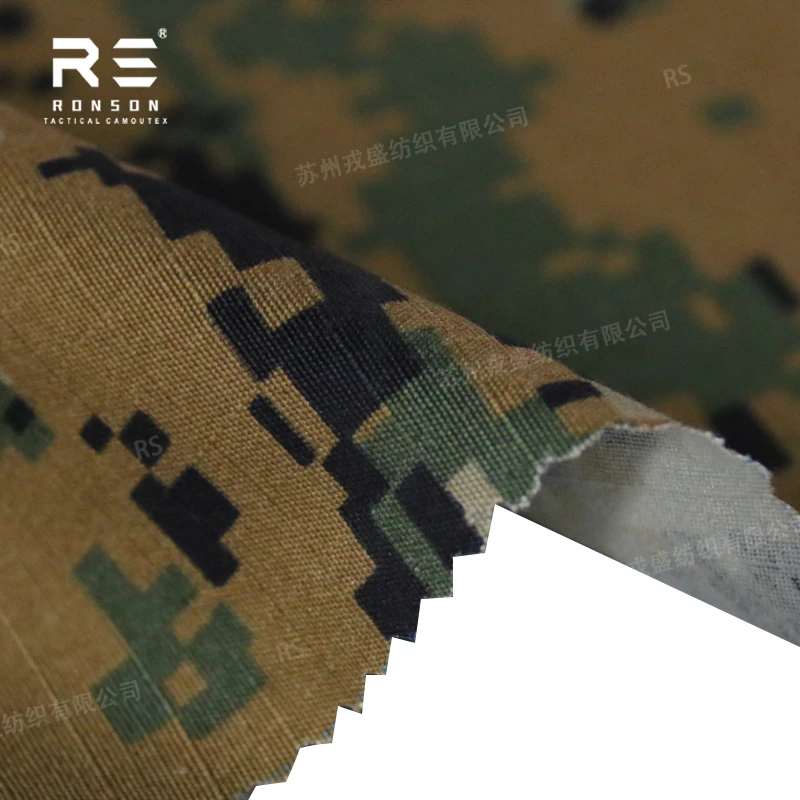 Tela táctica camuflaje MARPAT Woodland nailon algodón