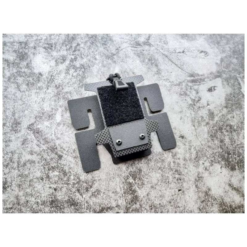 Soporte móvil fibra de carbono para chaleco táctico – MOLLE horizontal y vertical - imagen 5