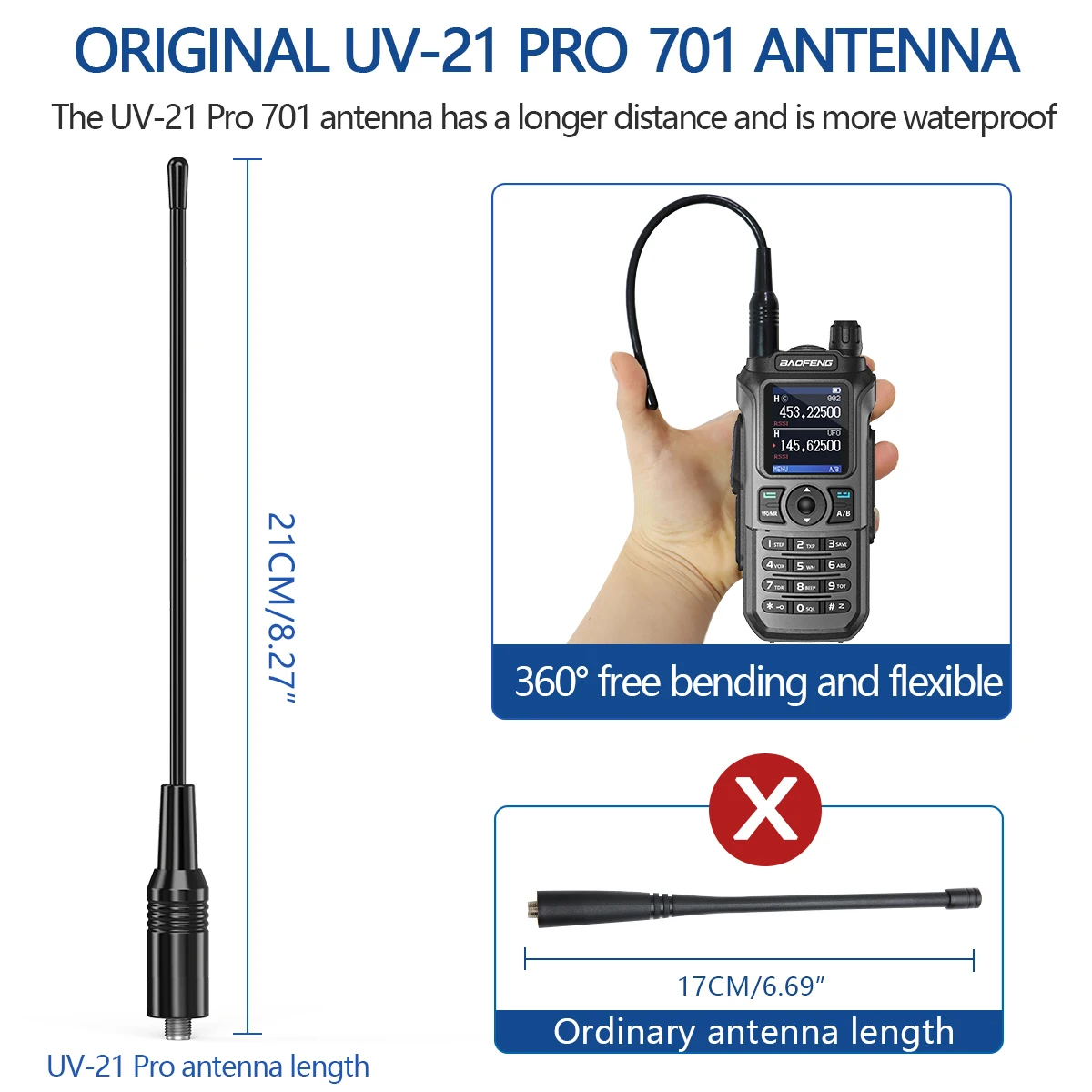 Baofeng UV-21 PRO en uso