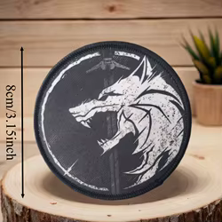 Parche lobo militar – Insignia táctica adhesiva para chaleco o mochila