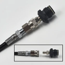 Manguera HPA flexible de bobina con conexión rápida para airsoft