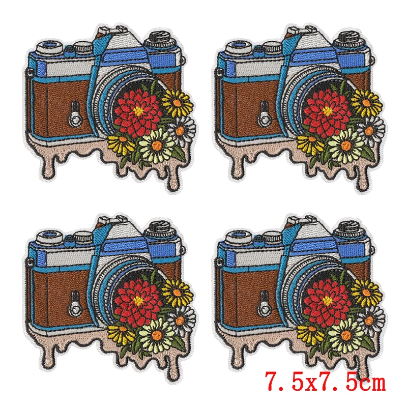 Parches termoadhesivos western bordados guitarra, bota, cactus y búho