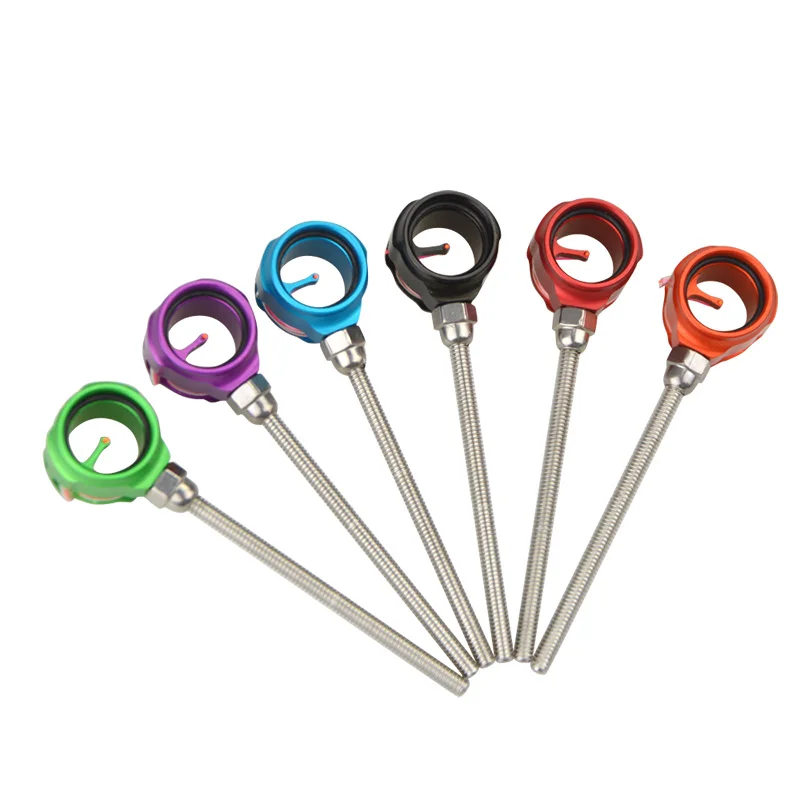 Vista lateral de la mira instalada