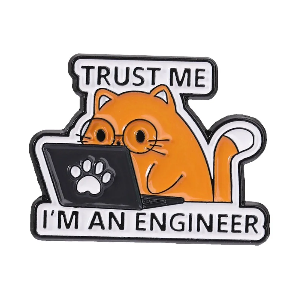 Pin de solapa táctico broche esmaltado gato naranja adorables - imagen 4